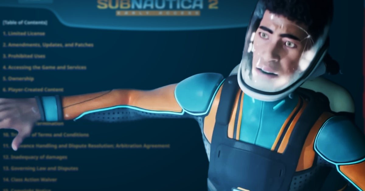 "Predatory as hell" Subnautica 2 EULA sets $50 max damage payout limit, bans VPN use, and has fans very concerned