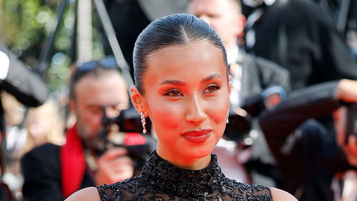 MAFS' 'hottest bride ever' Evelyn Ellis turns heads in a dramatic feathered gown at the 79th Annual Cannes Film Festival