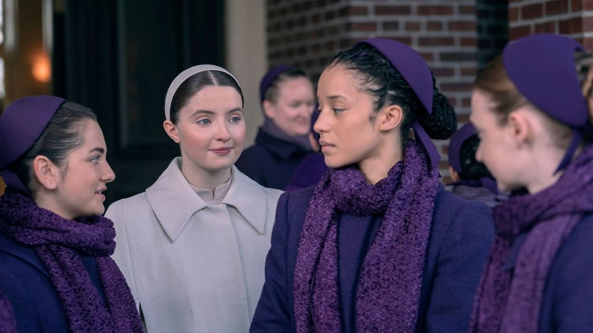 What is the release date for The Testaments episode 8 on Hulu and Disney+?