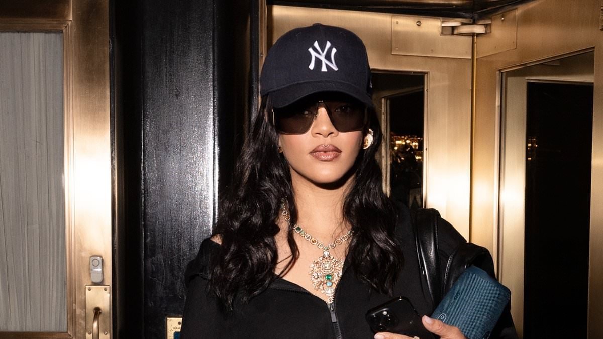Rihanna keeps a low-profile in a cap and sunglasses as she emerges for the first time since tense Met Gala moment with A$AP Rocky