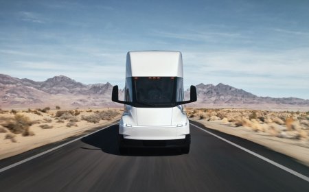 The first Tesla Semi finally rolls off the production line — 7 years after Elon Musk unveiled the long-haul EVs