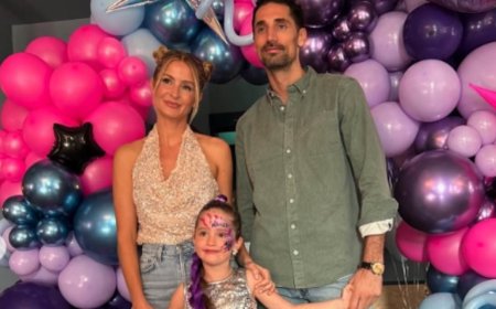 Millie Mackintosh and estranged husband Hugo Taylor reunite for daughter Sienna's sixth birthday following their split