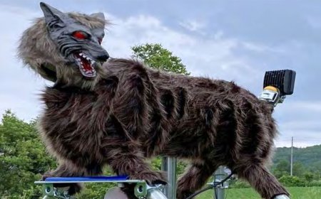 Japan can’t make robot wolves fast enough to counter the rise in bear attacks that have killed 13 humans this year — $4,000+ animatronic Monster Wolf features intense LEDs and makes loud noises