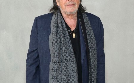 See Al Pacino & Girlfriend Noor Alfallah Step Out at Dior Fashion Show