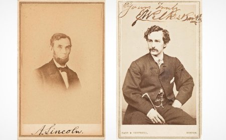Extremely Rare Signed Photos of Abraham Lincoln and His Assassin John Wilkes Booth Sell at Auction