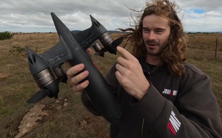 Drone breaks world speed record with 453 mph in test run — exotic sawtooth carbon fiber propeller blades one of the key advances in the Blackbird design