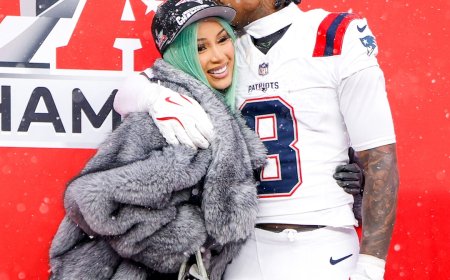 Cardi B, Stefon Diggs Look Extra Cozy at Special Mother's Day Event