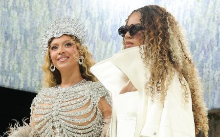 Beyonce is close to tears as she says the only thing that bought her out of 10-year Met Gala retirement was her daughter Blue Ivy, 14
