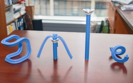 MIT researchers revive 40-year-old triangular zipper concept now made possible by 3D printing, creates shape-shifting robots and deployable structures — 3D-printed 'Y-Zipper' turns floppy tentacles into rigid beams in seconds