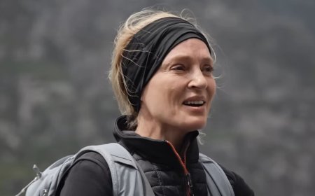 Uma Thurman reveals she almost quit acting before breakout role in Pulp Fiction as the actress says an 'icky Hollywood experience' saw her nearly 'lose her way' during appearance on Bear Grylls' Running Wild
