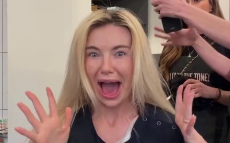 Georgia Toffolo shows off dramatic hair transformation after confessing her 'whole identity is focused around being blonde' as husband James Watt gives his verdict