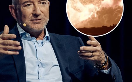 Jeff Bezos Reacts After Blue Origin Rocket Explodes on Launchpad