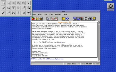 I joyfully reunited with my first Linux distro at the Virtual OS Museum