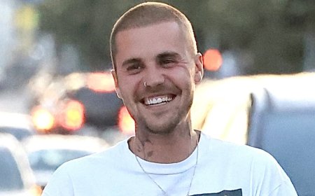 Justin Bieber's face says it all as he and wife Hailey step out in LA after playing 'matchmaker' to Kendall Jenner and Jacob Elordi