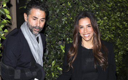 Eva Longoria returns to the US for rare outing with husband Jose Baston after fleeing 'dystopian' America