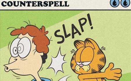 It's time for Garfield's official Magic: The Gathering crossover now