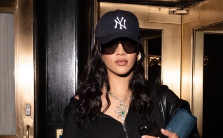 Rihanna keeps a low-profile in a cap and sunglasses as she emerges for the first time since tense Met Gala moment with A$AP Rocky
