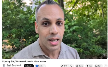Louis Rossmann tells 3D printer maker Bambu Lab to ‘Go (Bleep) yourself’ over its threatened lawsuit against enthusiast — Right to Repair advocate offers to pay the legal fees for a threatened OrcaSlicer developer