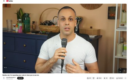 Louis Rossmann taunts Bambu Lab by hosting banned 3D Printer firmware fork, dares $1 billion company to sue him — more creators pledge support and boycotts, Snapmaker donates equipment to embattled developer
