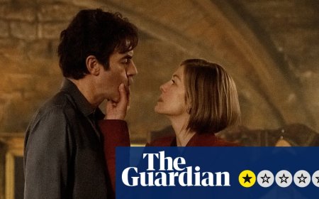 Ladies First review – Sacha Baron Cohen and Rosamund Pike come last in one-joke Netflix comedy