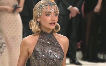 Sabrina Carpenter Wears Dress Made From Photo Film Stips to Met Gala