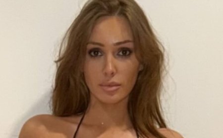 Kanye West's wife Bianca Censori tests the boundaries of good taste as she dons a minuscule bikini top