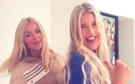 Tess Daly dances with lookalike daughter Phoebe, 21, and debates entering her 'TikTok Era' in silly video... one day before announcing split from husband Vernon Kay