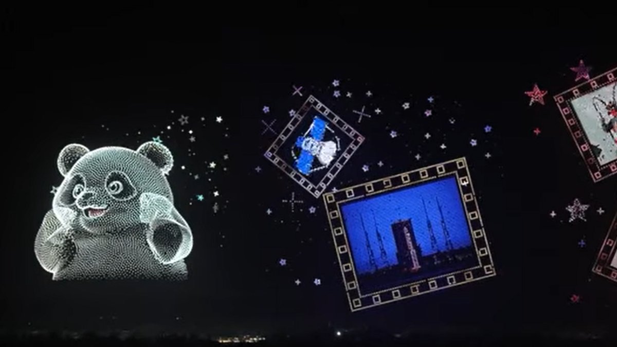 'A breathtaking spectacle' — Watch the jaw-dropping 33,600-LED mesh formed entirely by Chinese drones that smashed 3 world records