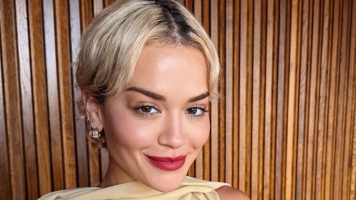 Rita Ora wows in plunging champagne-coloured summer dress as she plays impromptu gig at Soho House ahead of Isle Of Wight festival