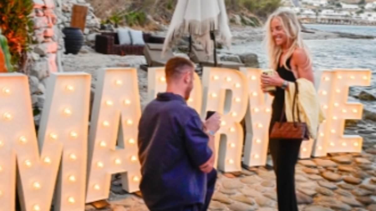 England footballer Alex Greenwood is engaged: Lioness shows off her ring after romantic beach proposal from childhood sweetheart boyfriend Jack O'Connell