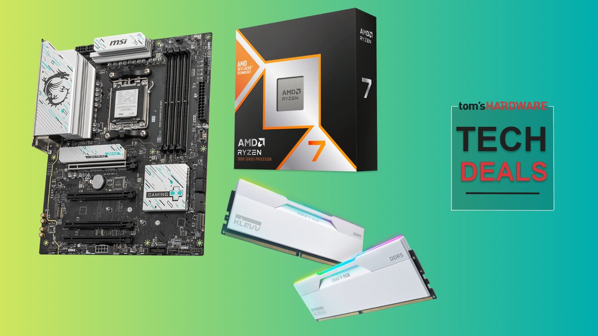 Get AMD's flagship Ryzen 7 9800X3D with 32GB of DDR5 memory and an MSI B850 Wi-Fi 7 motherboard at a discount — Micro Center bundles are now available on Amazon