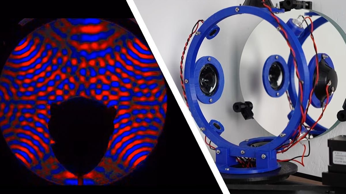 How does 'virtual' spatial audio from a soundbar compare to an actual surround setup? Someone built a mind-blowing scanner that lets you 'see' sound waves to demonstrate it, with the help of a stuffed guinea pig and a custom-built 8-channel amp