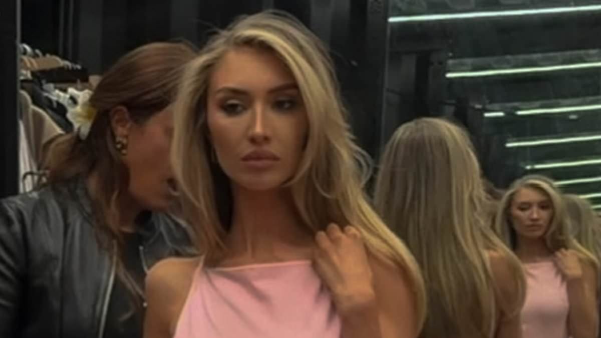 Sophie Habboo turns heads in a pink leotard as she returns to social media after Jamie Laing was criticised for making light of wanting to have sex just three weeks after she gave birth