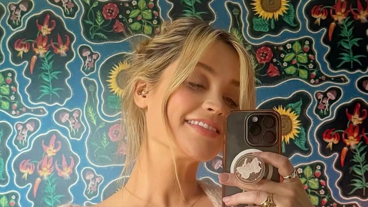 Laura Whitmore, 41, proudly poses in her 'postpartum knickers' and nursing bra after giving birth to her second child as she declares 'women are superheroes'