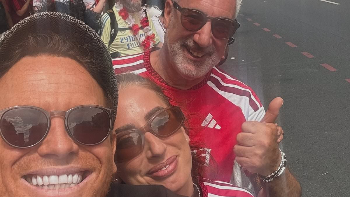 Stacey Solomon cosies up to husband Joe Swash after hitting back at marriage fears as she and her family 'camp outside Space NK' for Arsenal's raucous victory parade