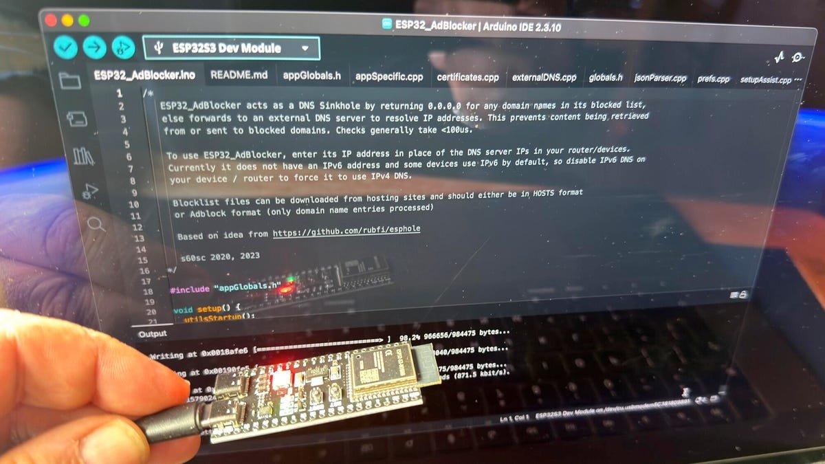 I programmed a $7 ESP32-S3 board to block all computer's web ads - and it took just minutes