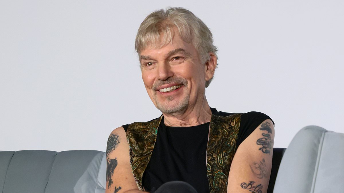 Billy Bob Thornton, 70, shows off his youthful transformation and his tattoo collection during promo for hit TV show Landman after revealing his very restrictive diet
