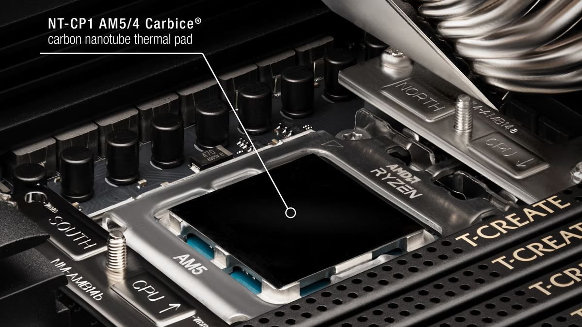 Noctua announces new thermal pad for AMD chips in partnership with Carbice — product will work with processors in AM5 and AM4 sockets