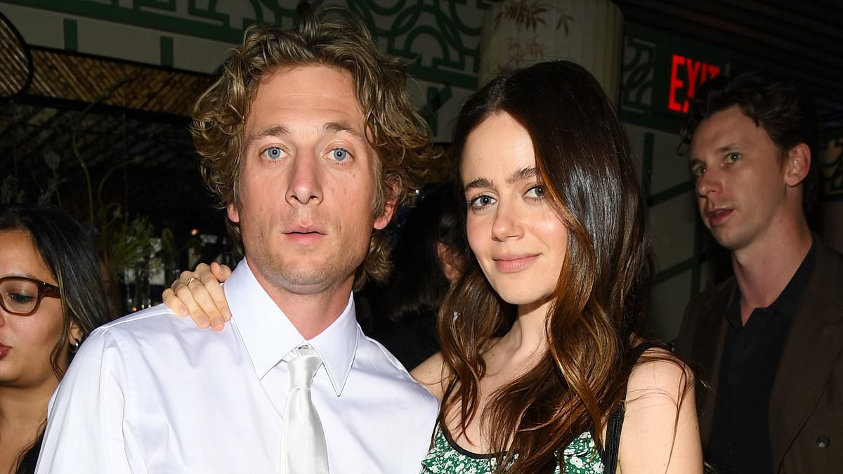The Bear's Jeremy Allen White and Molly Gordon cosy up as they join co-stars at season five premiere - two years after their romance moved off the screen and into reality
