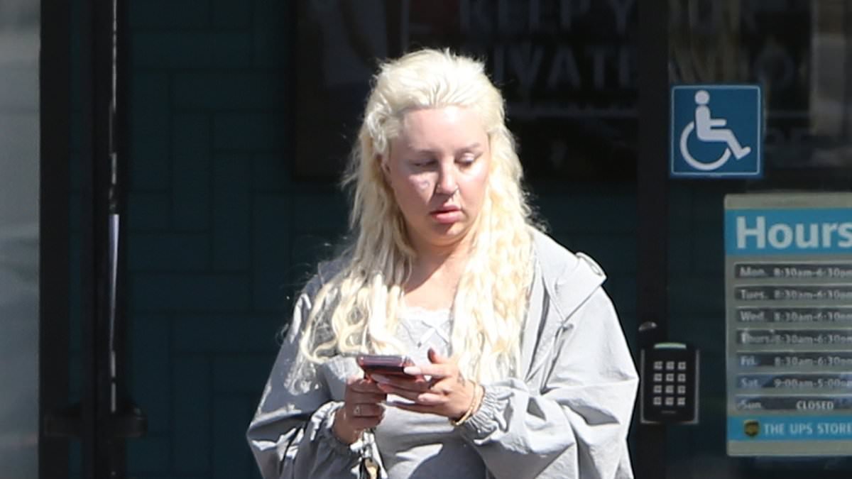 Amanda Bynes shows off Ozempic weight-loss transformation in gray romper after sharing plans to get gold TEETH