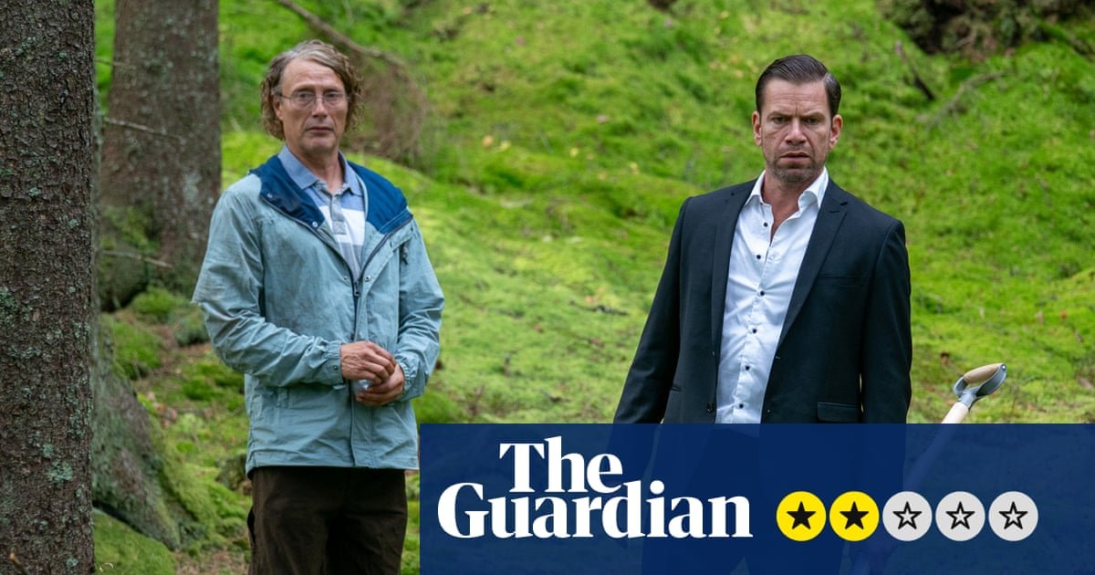 The Last Viking review – Mads Mikkelsen thinks he’s John Lennon in Von Trier-ish prankster comedy
