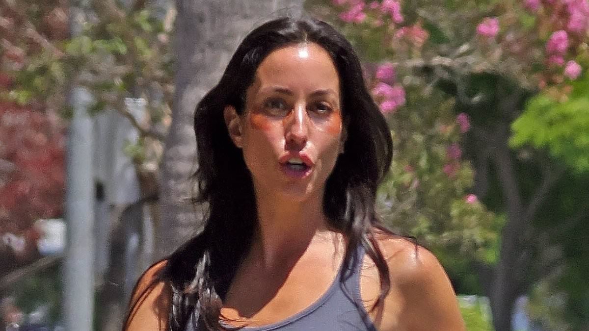 Brad Pitt's girlfriend Ines de Ramon, 33, shows off tiny waist in LA as it's revealed whether or not actor, 62, plans to MARRY her