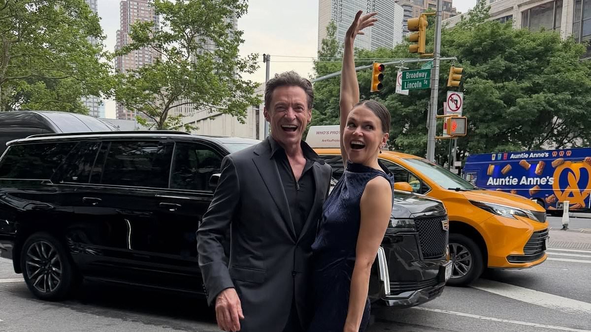 Hugh Jackman and Sutton Foster are slammed over cosy photo at The Death of Robin Hood premiere: 'Nobody asked for this'