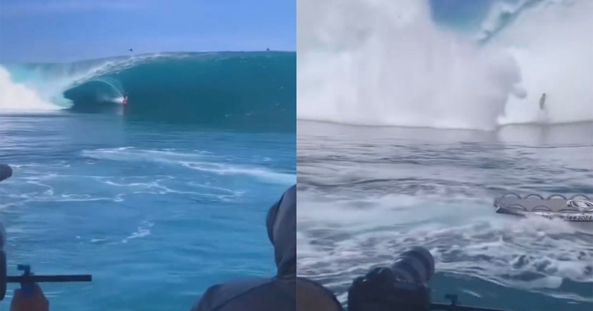 Photographer’s Camera Gear Gets Jet Washed by 20-Foot Wave in Tahiti