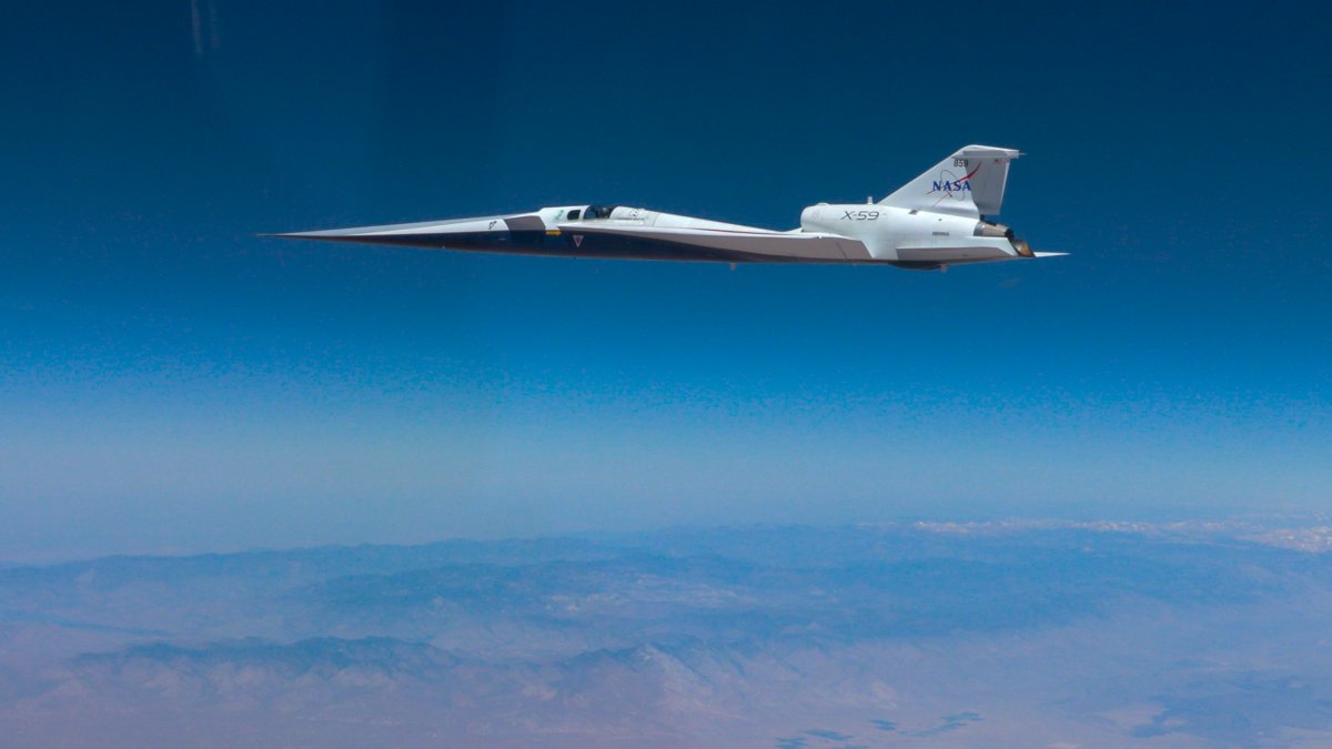 NASA's X-59 "frankenjet" tests supersonic flight without the sonic boom