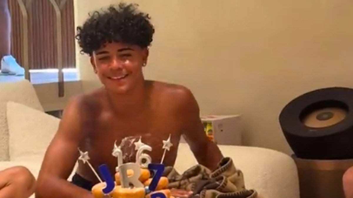 Cristiano Ronaldo's fiancée Georgina Rodriguez shares video of her partner's eldest son Ronaldo Jr's VERY lavish 16th birthday party