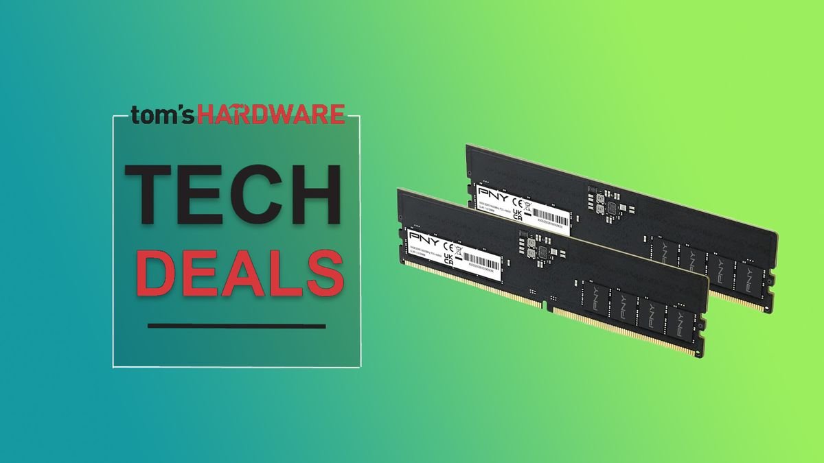 PNY's Performance 32GB DDR5-5600 RAM becomes the cheapest 2x16GB kit— DDR5 kit gets a $70 discount