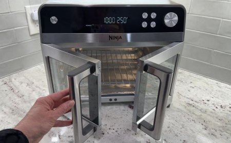 Ninja French Door Air Fryer and Countertop Oven does it all — but it cooks faster than you might expect, so you'll need to keep an eye on it