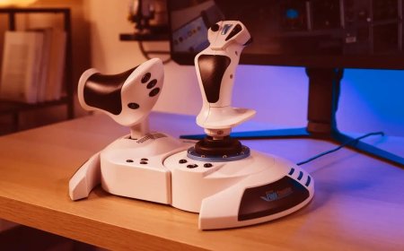 Thrustmaster's new specialized T.Flight Hotas 5 Microsoft Flight Simulator Edition provides a plug-and-play flight sim setup for just $109 — featuring 5-axis control with 16-bit precision and dual-rudder system