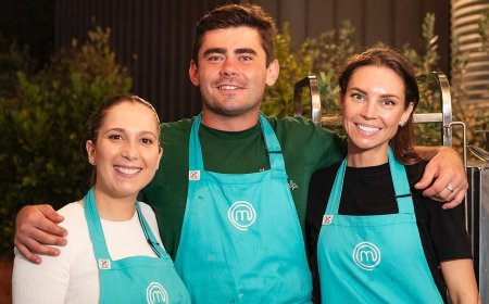 MasterChef Australia power couple Declan Cleary and Sarah Todd who fell in love on the show return to introduce their twin babies